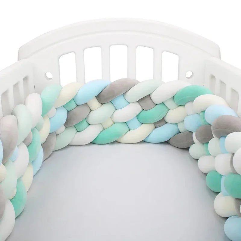 Tresse de lit 3m bleu gris vert