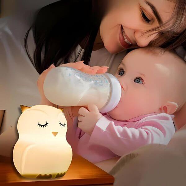Veilleuse-bebe-allaitement-nocturne-hibou