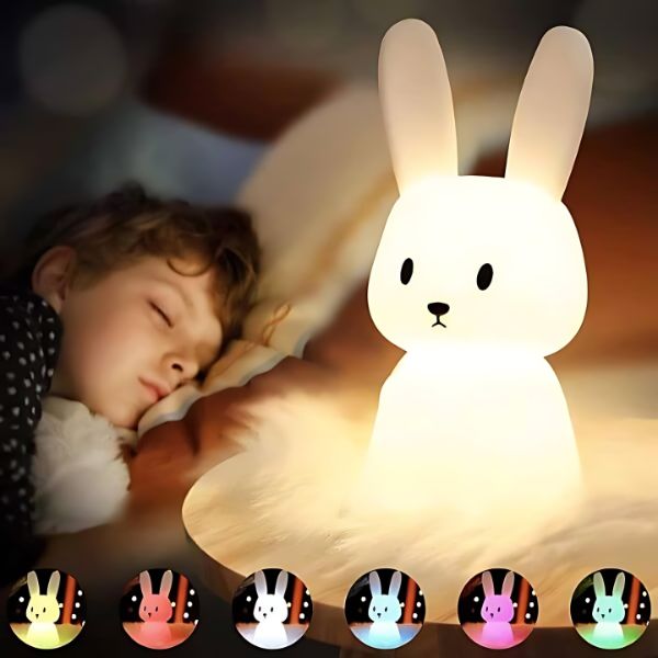 Veilleuse-lapin-croissance-saine-sommeil-paisible