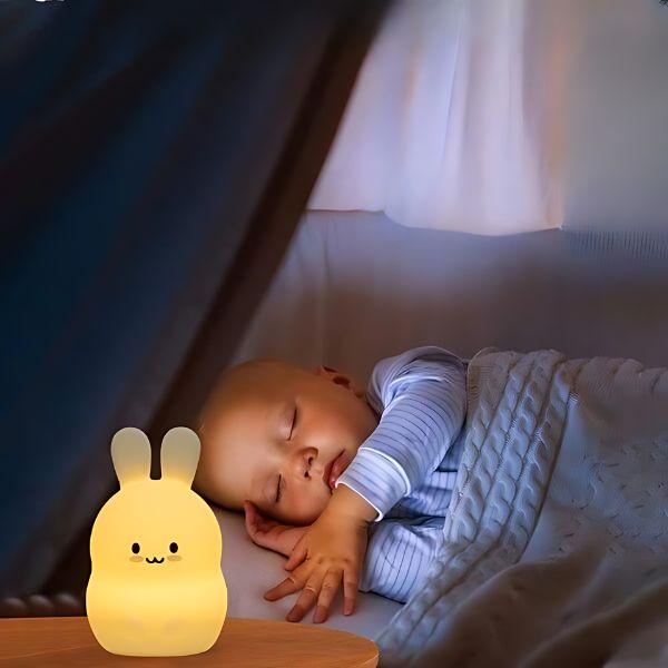 Veilleuse-lapin-nuit-paisible-bebe-enfant-garcon-fille