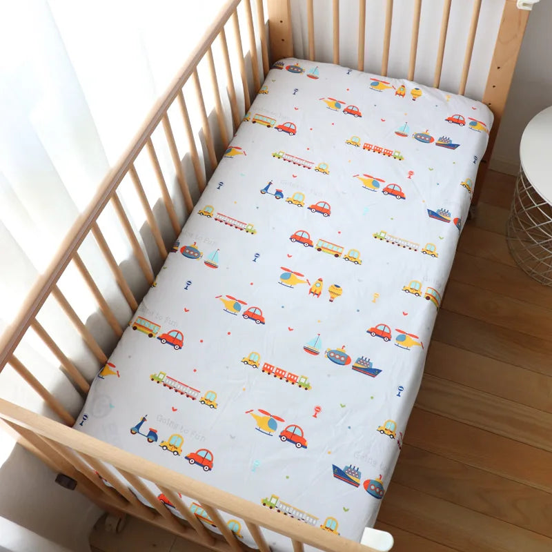 drap housse bebe multicolore