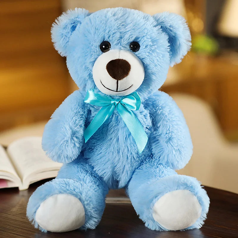 ours en peluche bleu rassurant apaisant réconfortant enfant