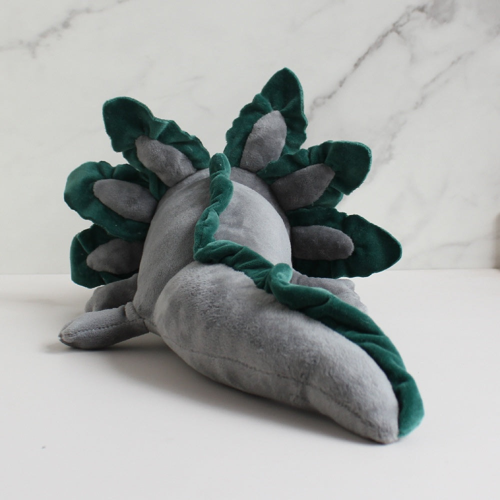 peluche axolotl gris arrière