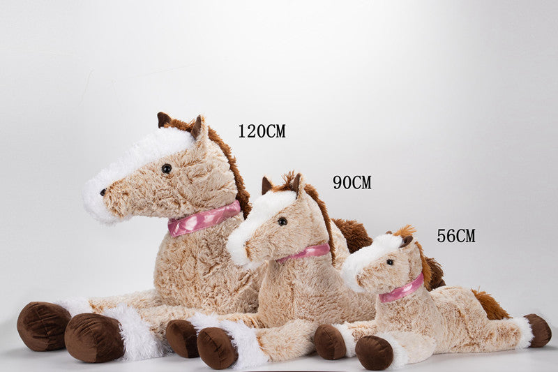 peluche cheval coton dimensions 56 90 120 cm