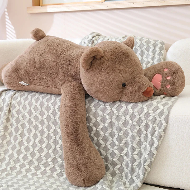 peluche ours polaire brun mignon décoration chambre enfant