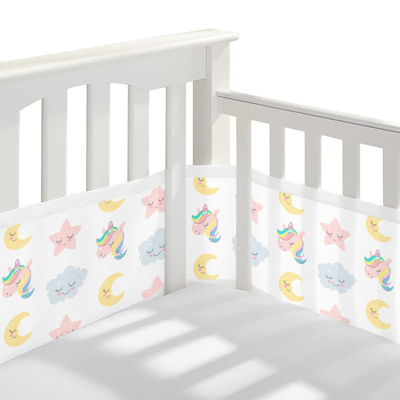 tour de lit respirant licorne