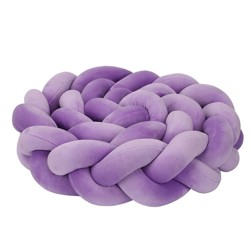 tour de lit tresse violet