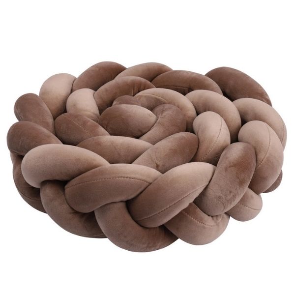 tresse de lit 4m marron chocolat