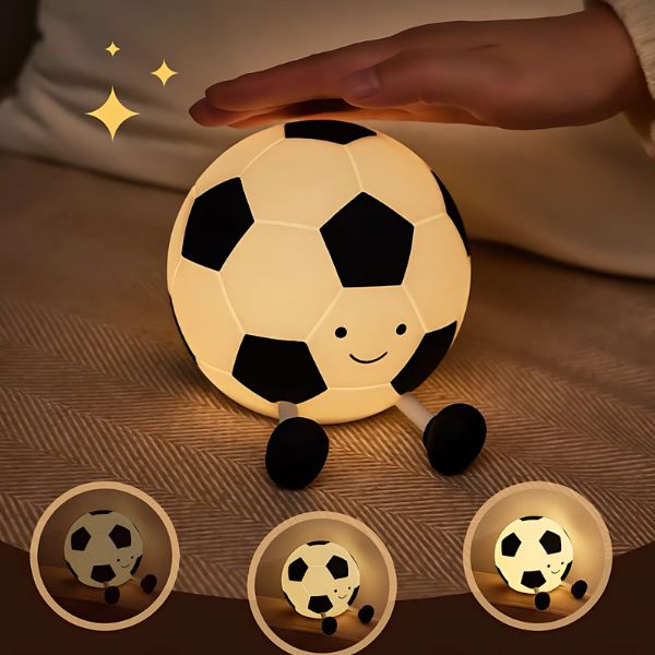 veilleuse ballon de-foot 3 niveaux luminosite