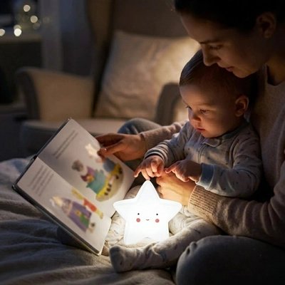 Veilleuse bébé blanc
