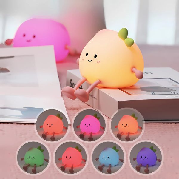 veilleuse bebe peche multicolore
