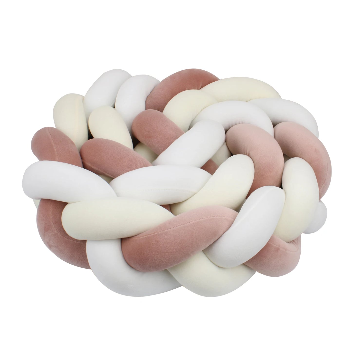Tresse de lit | Brun-Blanc-Crème