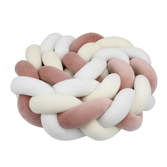 Tresse de lit | Brun-Blanc-Crème
