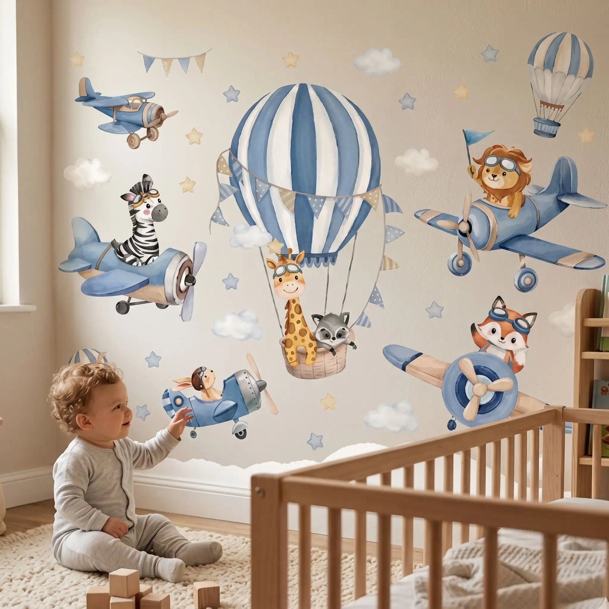 stickers muraux chambre enfant souriant