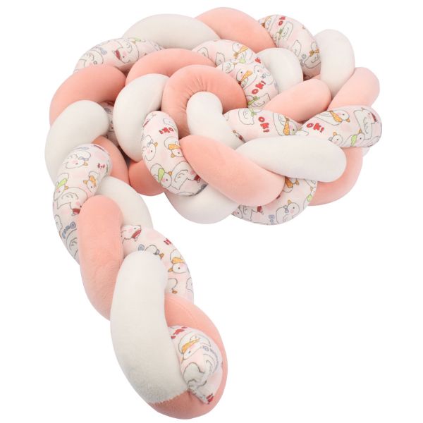 tresse de lit rose blanche fille canard moelleuse