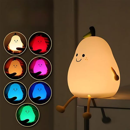 Veilleuse-bebe-poire-multicolore-silicone