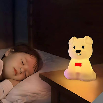Veilleuse-enfant-fille-chien-silicone-garcon