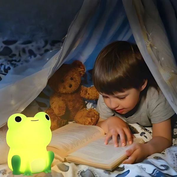 Veilleuse-enfant-grenouille-lecture