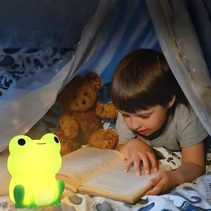 Veilleuse-enfant-grenouille-lecture