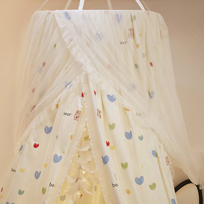 ciel de lit enfant beige