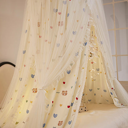 ciel de lit enfant cœur