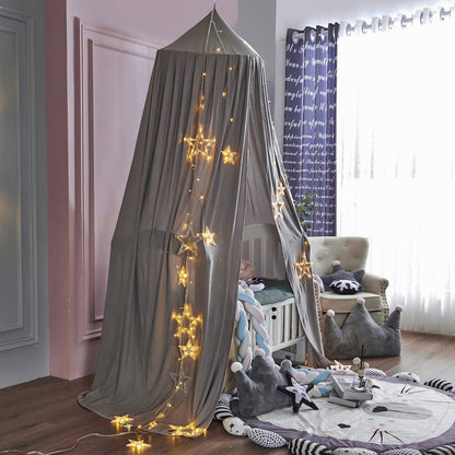 ciel de lit gris enfant bebe
