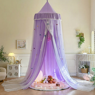 ciel de lit moustiquaire violet élégant