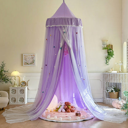 ciel de lit moustiquaire violet élégant