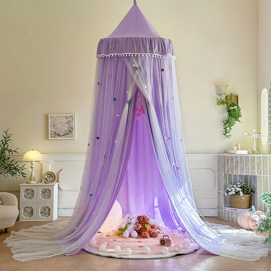 ciel de lit moustiquaire violet élégant