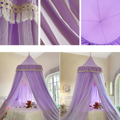 ciel de lit moustiquaire violet