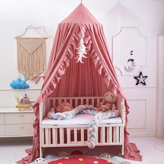 ciel de lit pour fille rose