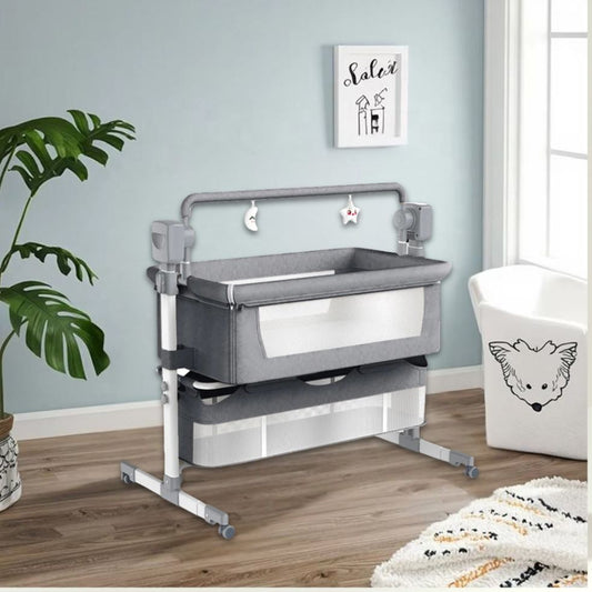 cododo bébé électrique gris bluetooth musical ajustable