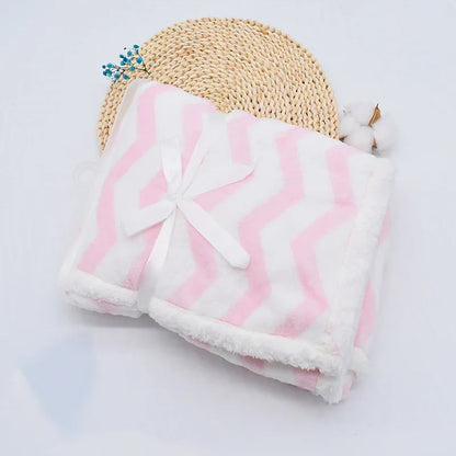 couverture polaire bebe rose fille cadeau anniversaire