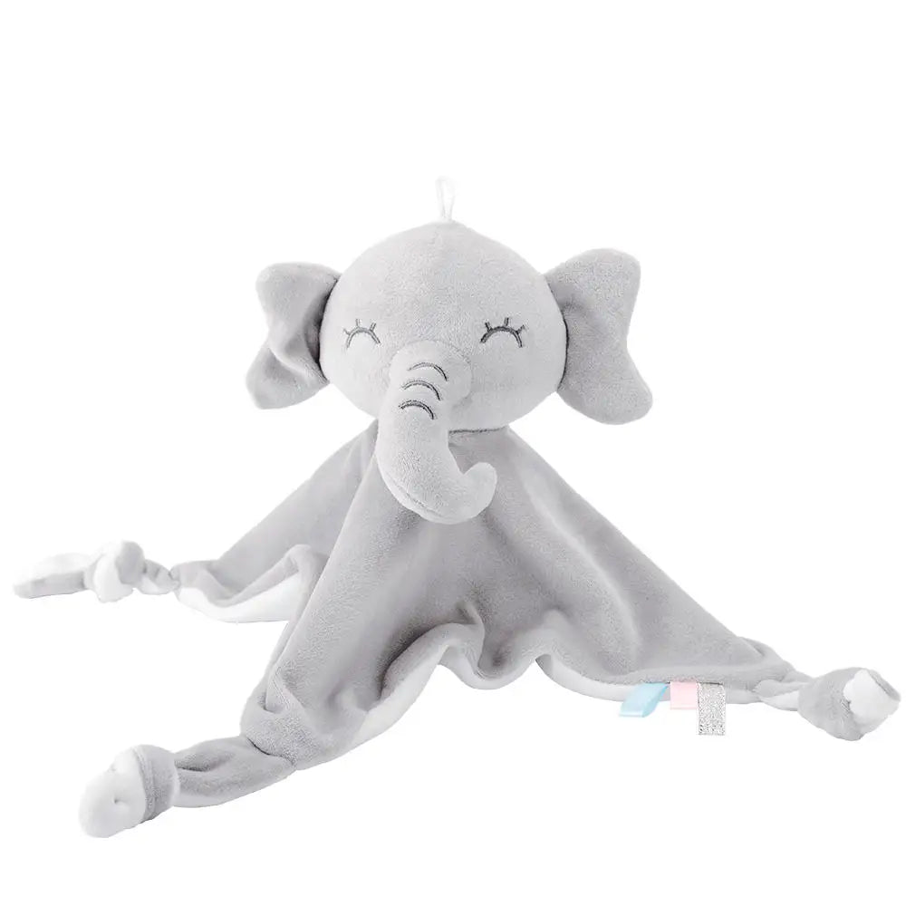 doudou bébé éléphant gris velours