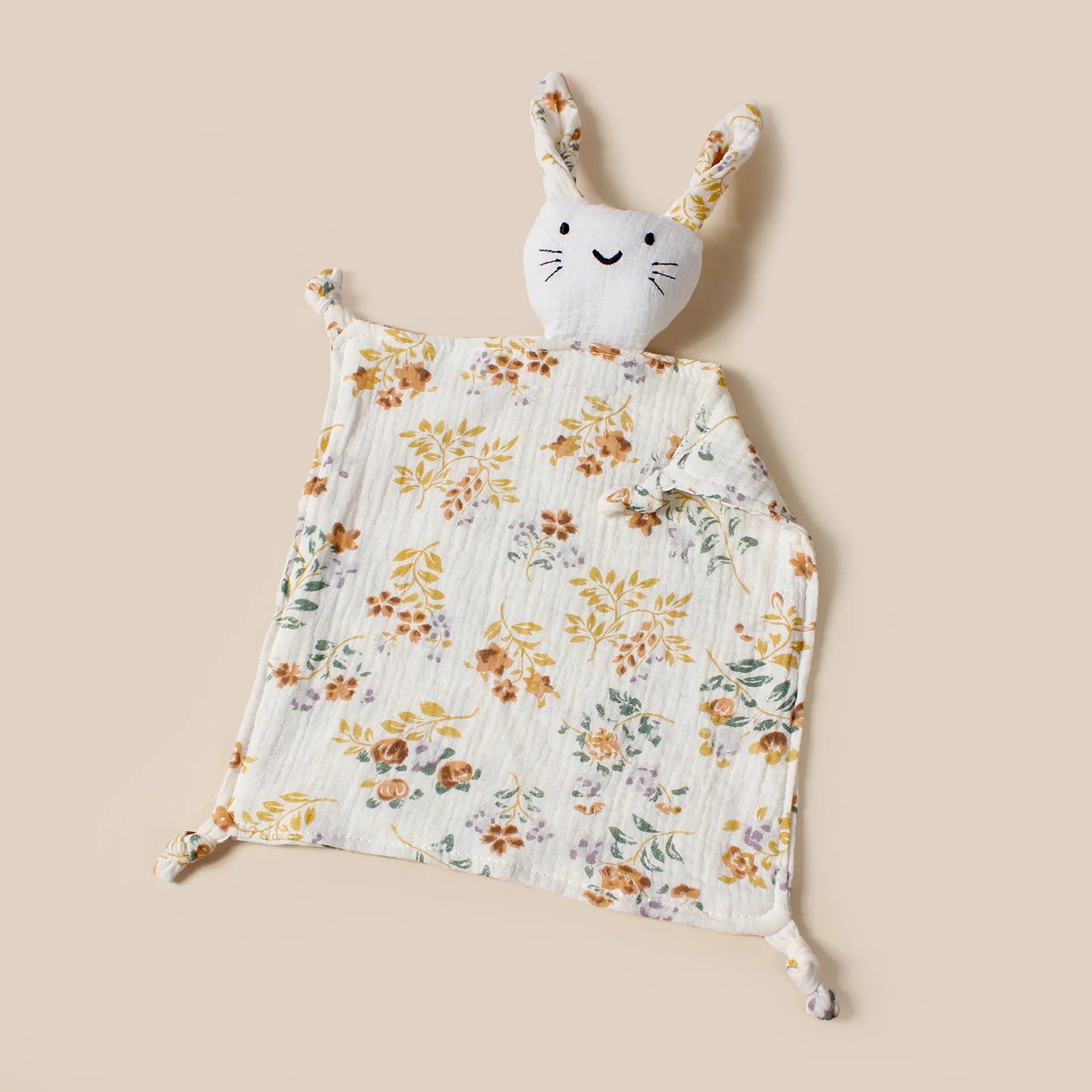 doudou lapin belles fleurs