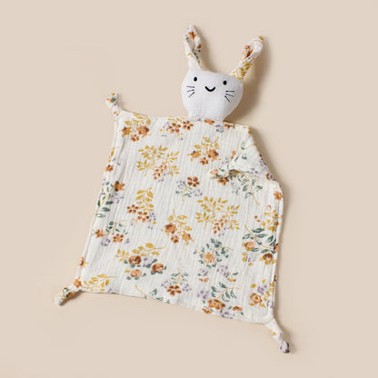doudou lapin belles fleurs