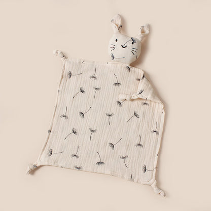 doudou lapin fleurs pissenlit