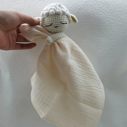 doudou mouton crème