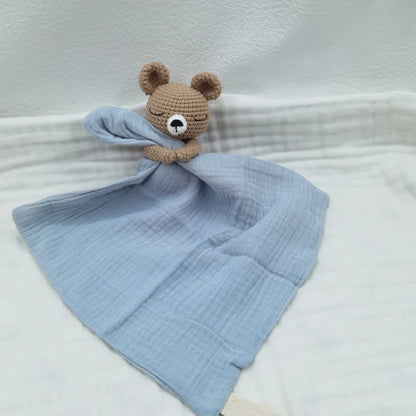 doudou ourson bleu