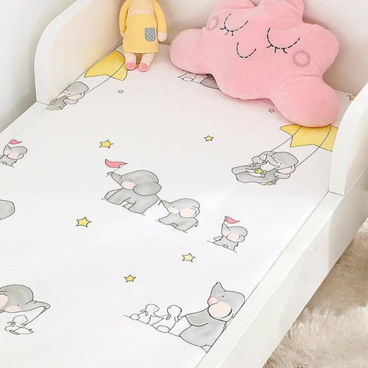 drap housse bébé 60x120 coton naturel