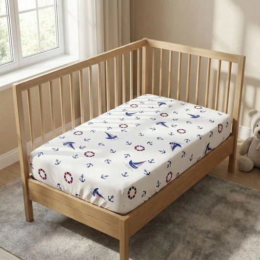 drap housse bébé bateaux