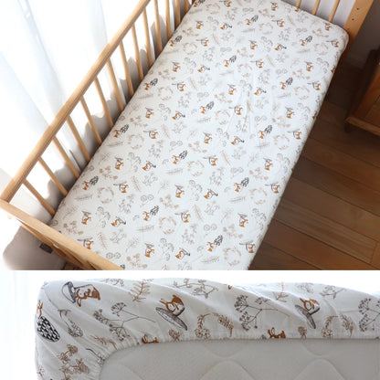 drap housse bebe champignon