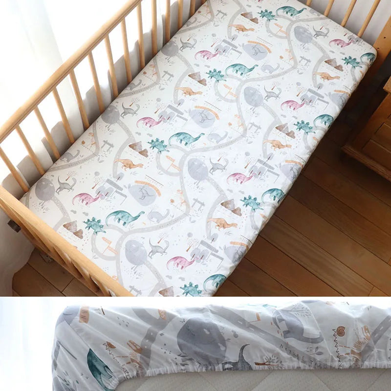 drap housse bebe dinosaure