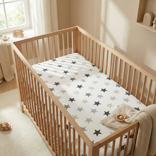 drap housse bébé étoile berceau