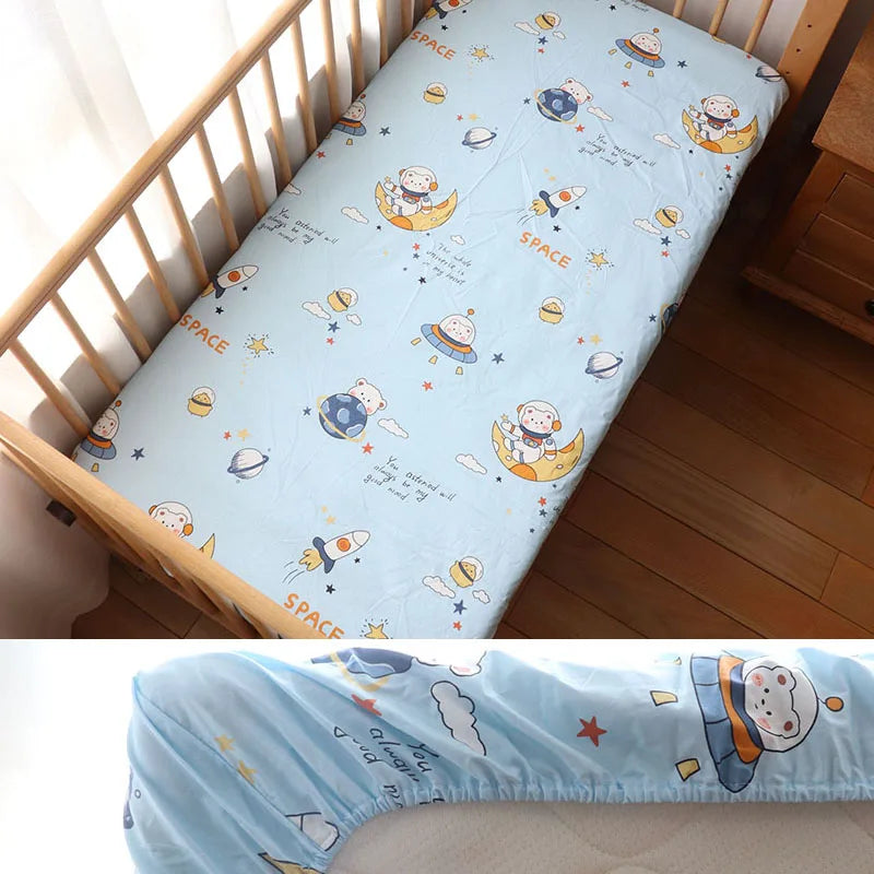 drap housse bebe ours spatial