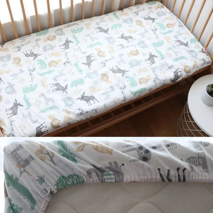 drap housse pour lit bebe animaux