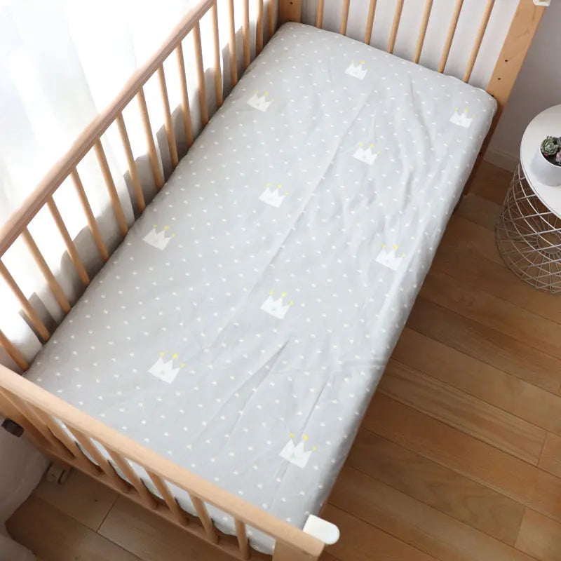 drap housse pour lit bebe gris