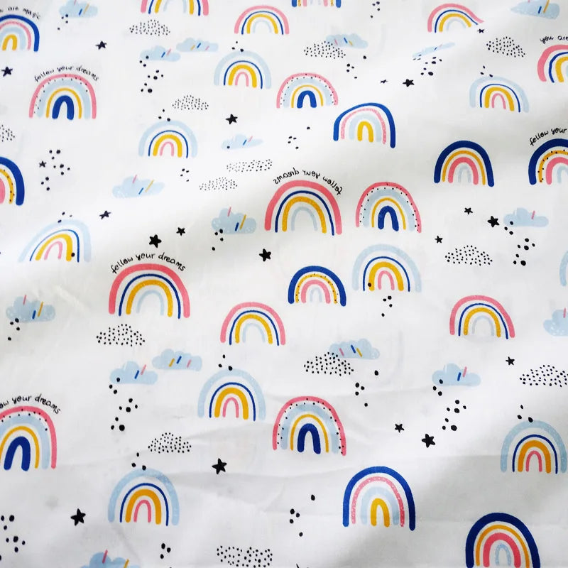 draps housse lit bébé 60x120 nuageux