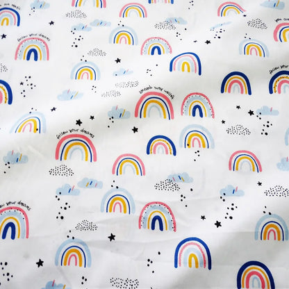 draps housse lit bébé 60x120 nuageux