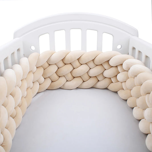 grosse tresse de lit beige